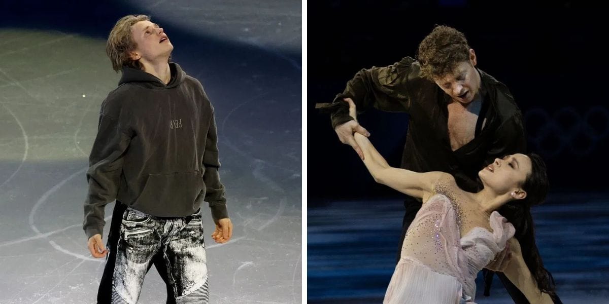 L:Ilia Malinin, R: Madison Chock & Evan Bates. (Images by Getty)