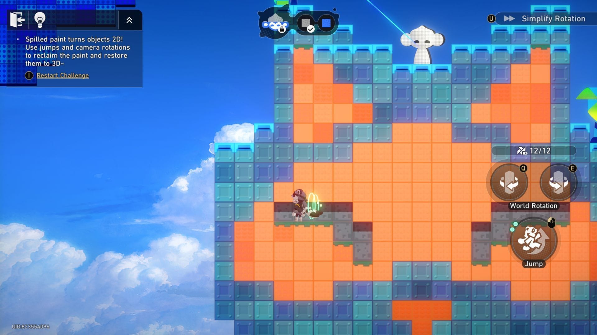 First puzzle solution (Image via Sportskeeda Gaming || HoYoverse)