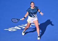 Jelena Ostapenko at the 2026 Qatar Open. (Photo: Getty)