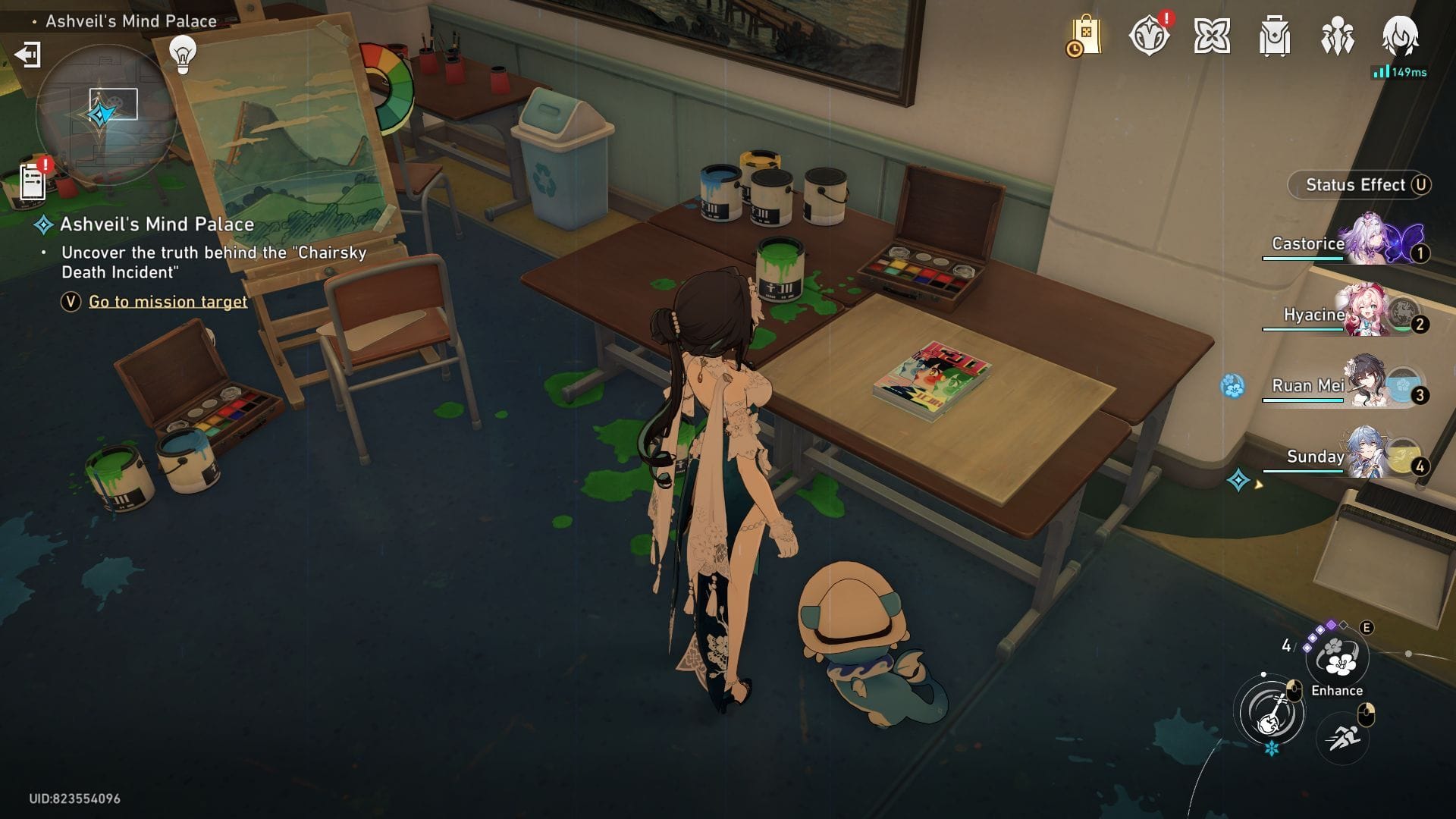 The comic book on the table