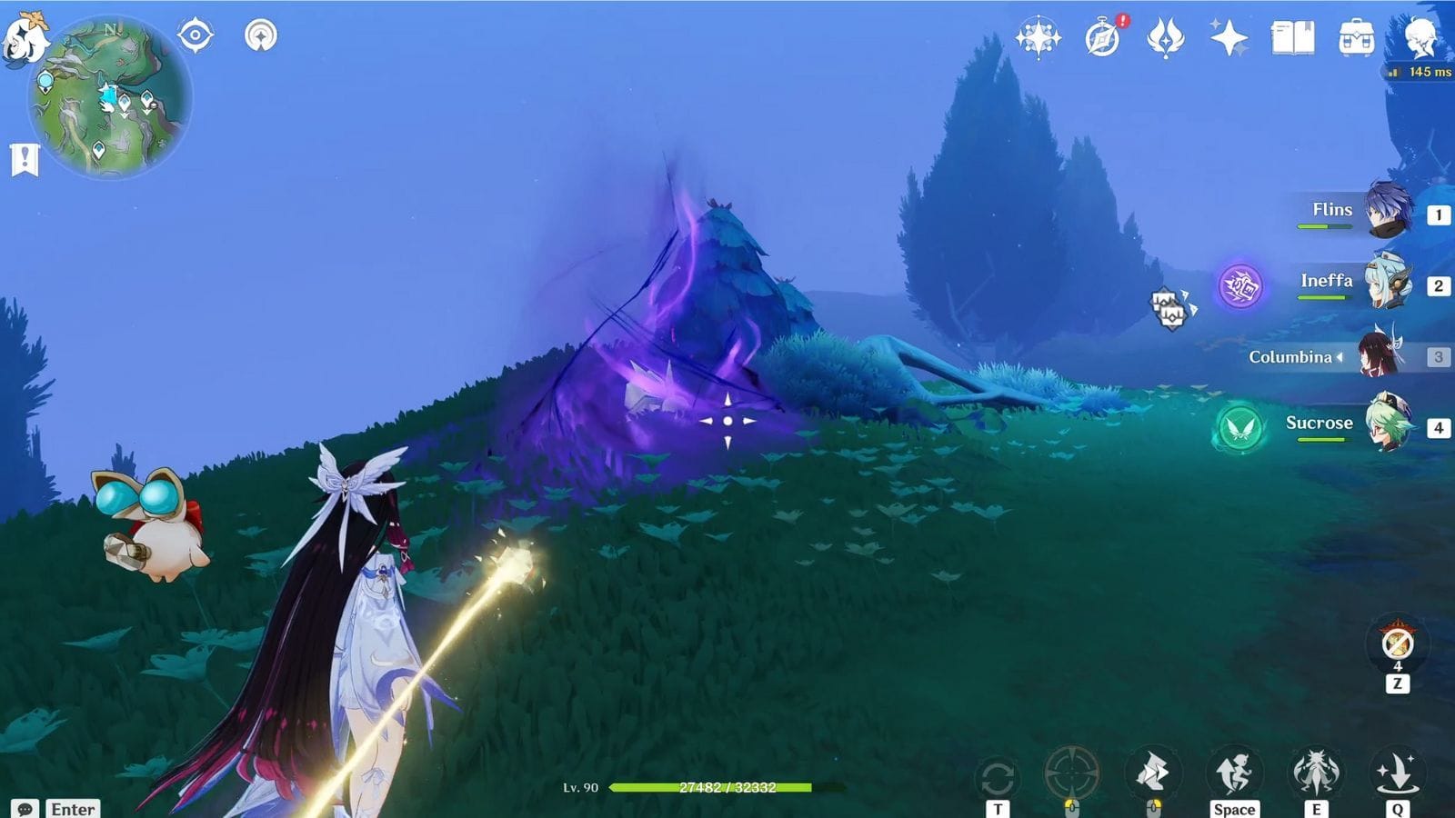 Hit this Mandragora with Kuuvahki powers (Image via HoYoverse)