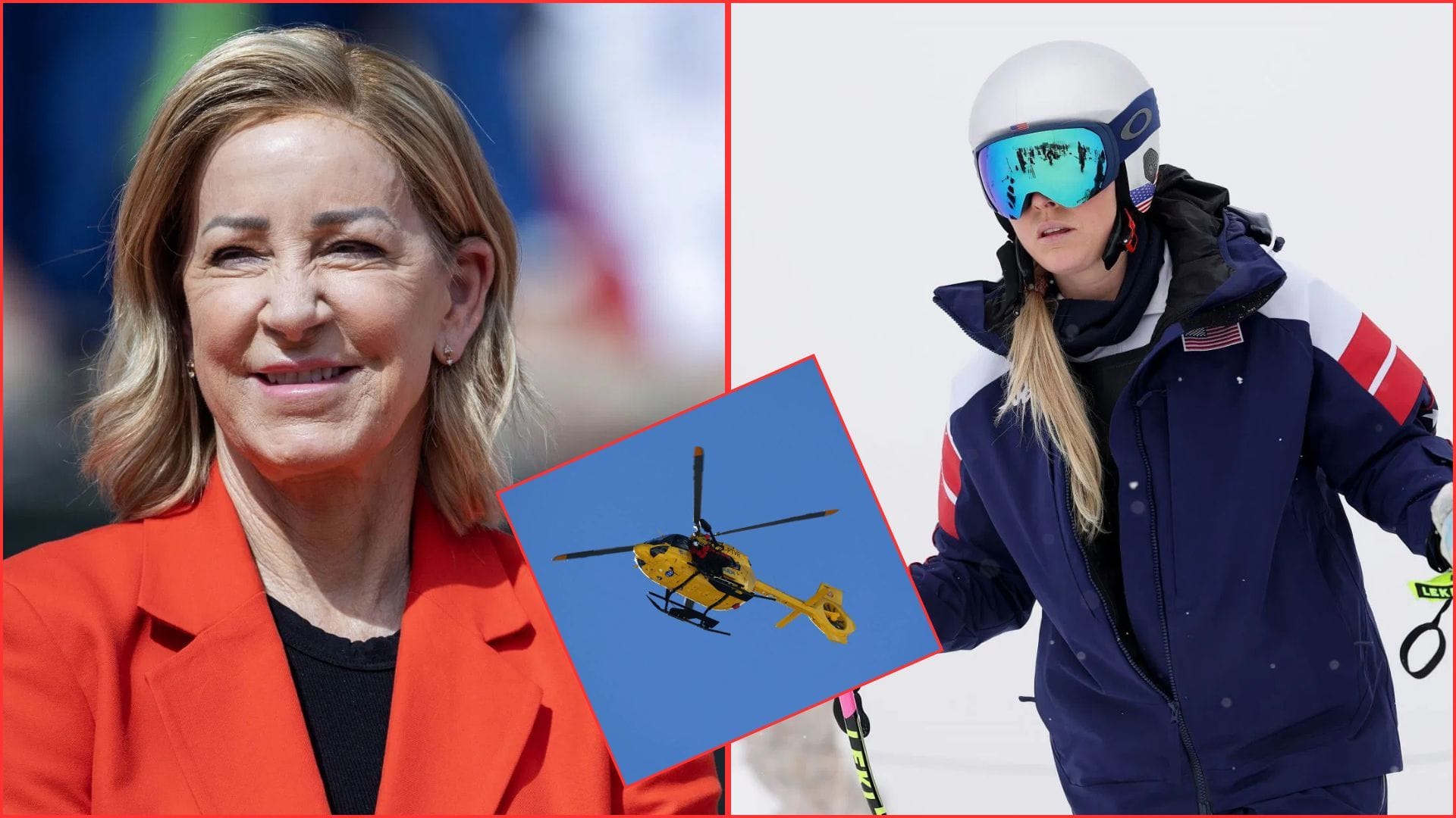 Chris Evert sends rare message to Lindsey Vonn after American stays 'fearless' despite brutal Winter Olympics crash