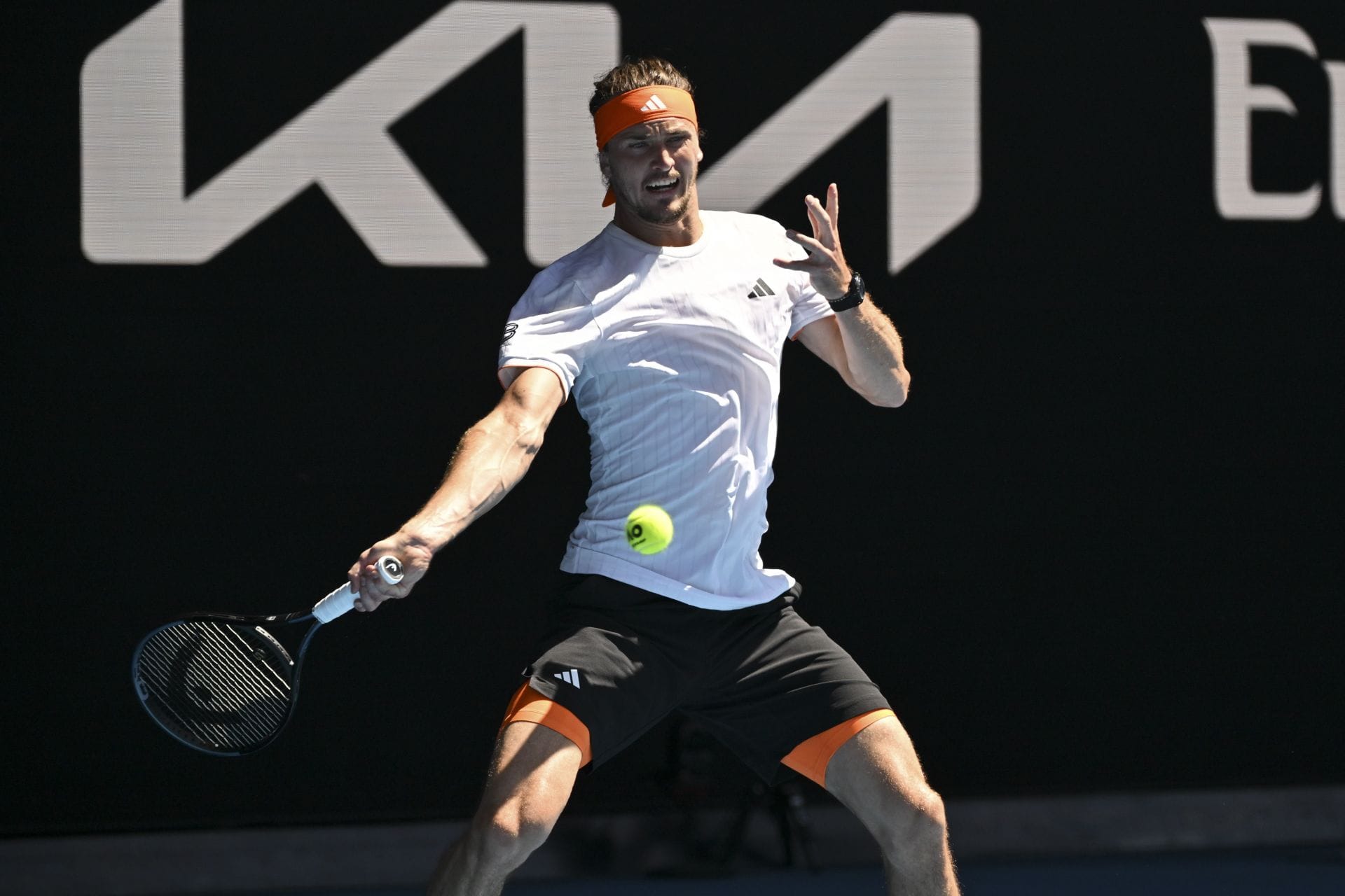 Zverev in action at the 2026 Australian Open (Source: Getty)