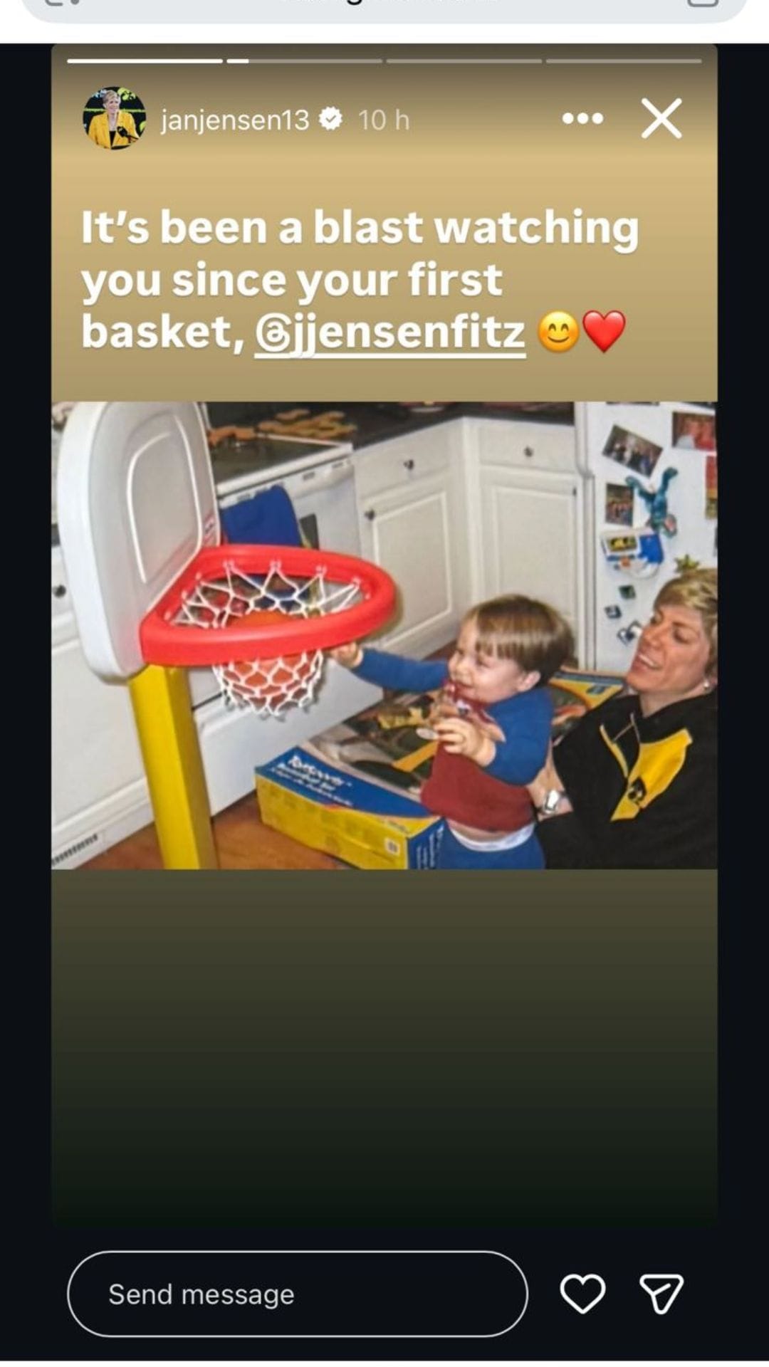 Jan Jensen's Instagram story