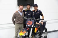 Daniel Ricciardo, Christian Horner, and Max Verstappen of Red Bull Racing. Source: Getty
