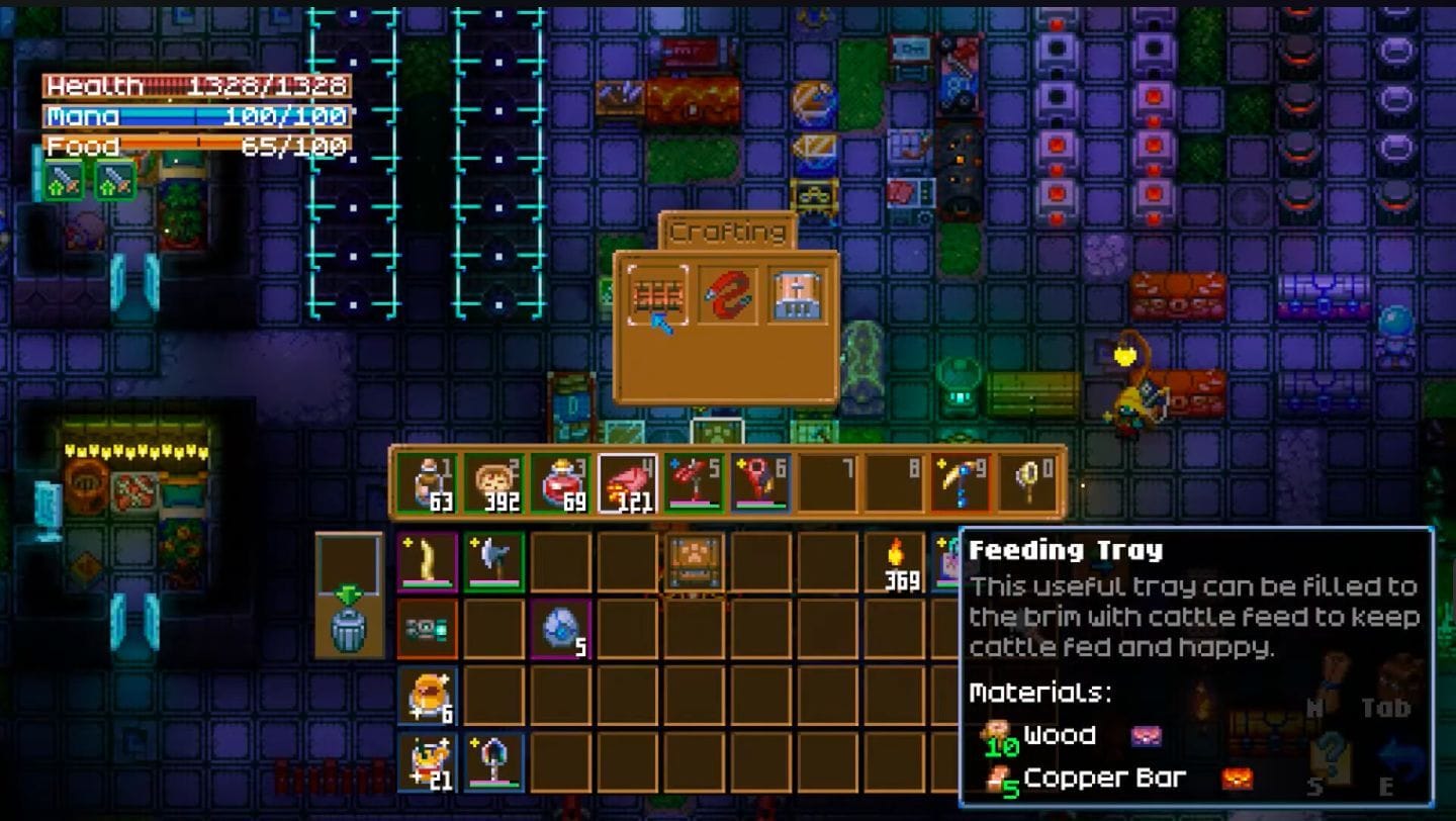 How to feed cattle in Core Keeper