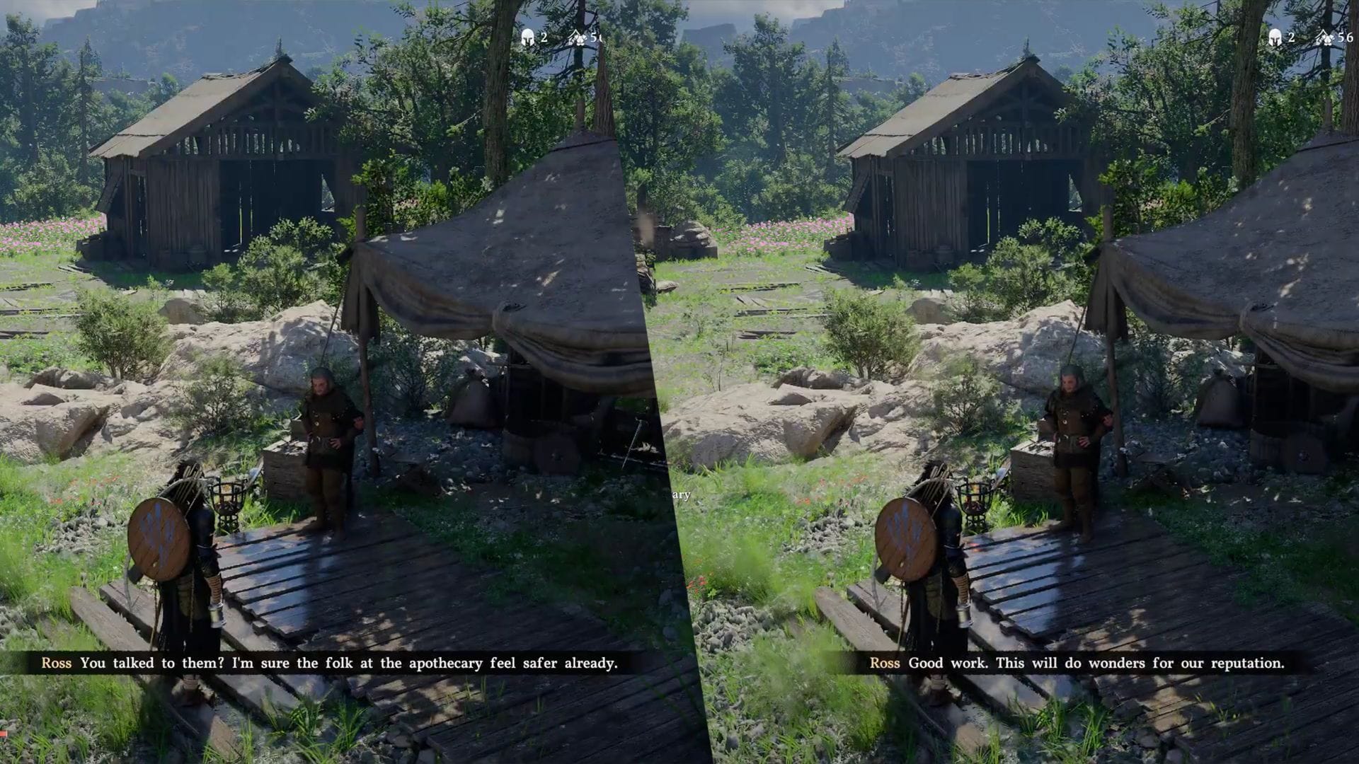 Return to camp and talk to Ross to complete the objective (Image via Pearl Abyss)