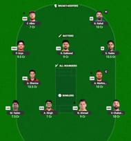 IPL 2026 Fantasy Team for Match 5 - LSG vs DC (Image via the official IPL Fantasy 2026 website)