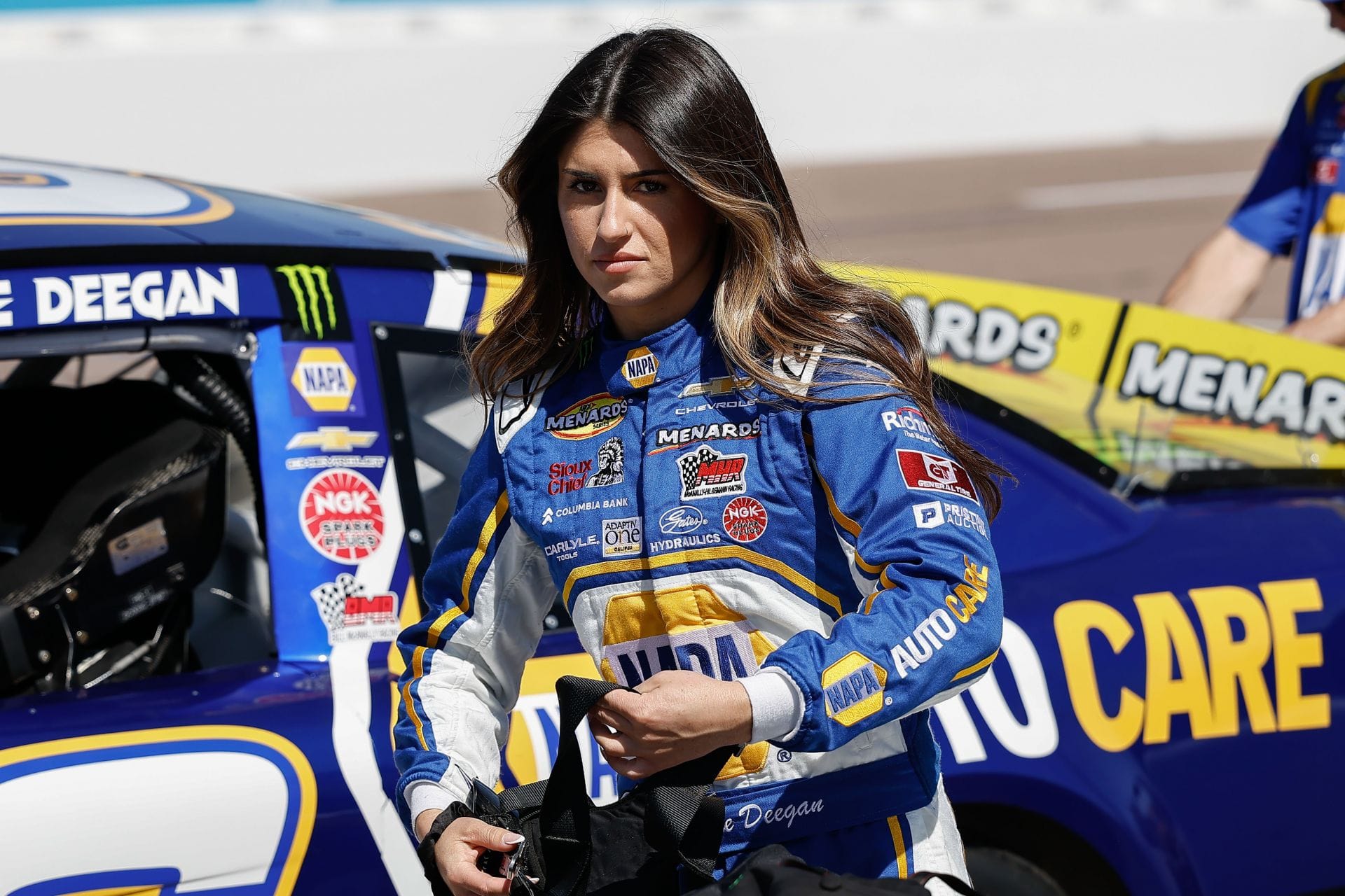 NASCAR sensation Hailie Deegan flaunts black outfit at Alys Beach in Florida