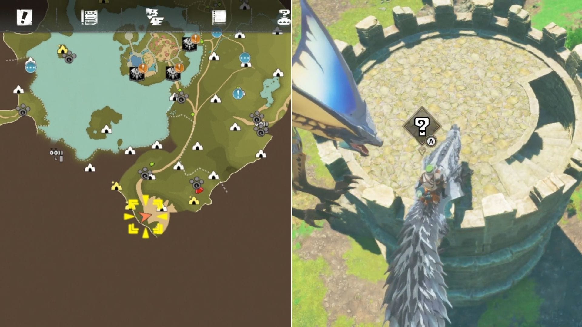 Location of the ninth Poogie in Azuria (Image via Sportskeeda Gaming || Capcom)