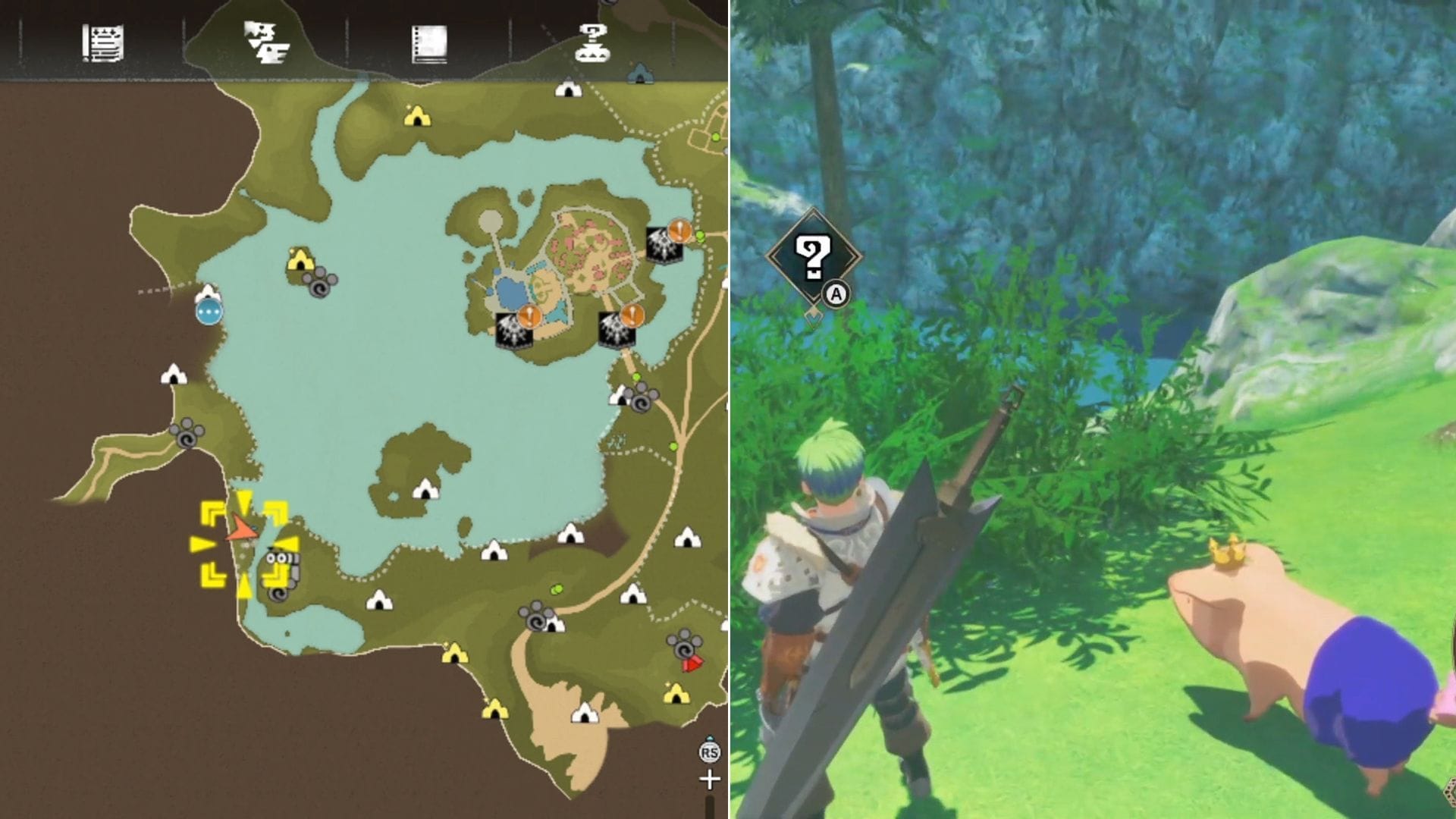 Location of the thirteenth Poogie in Azuria (Image via Sportskeeda Gaming || Capcom)