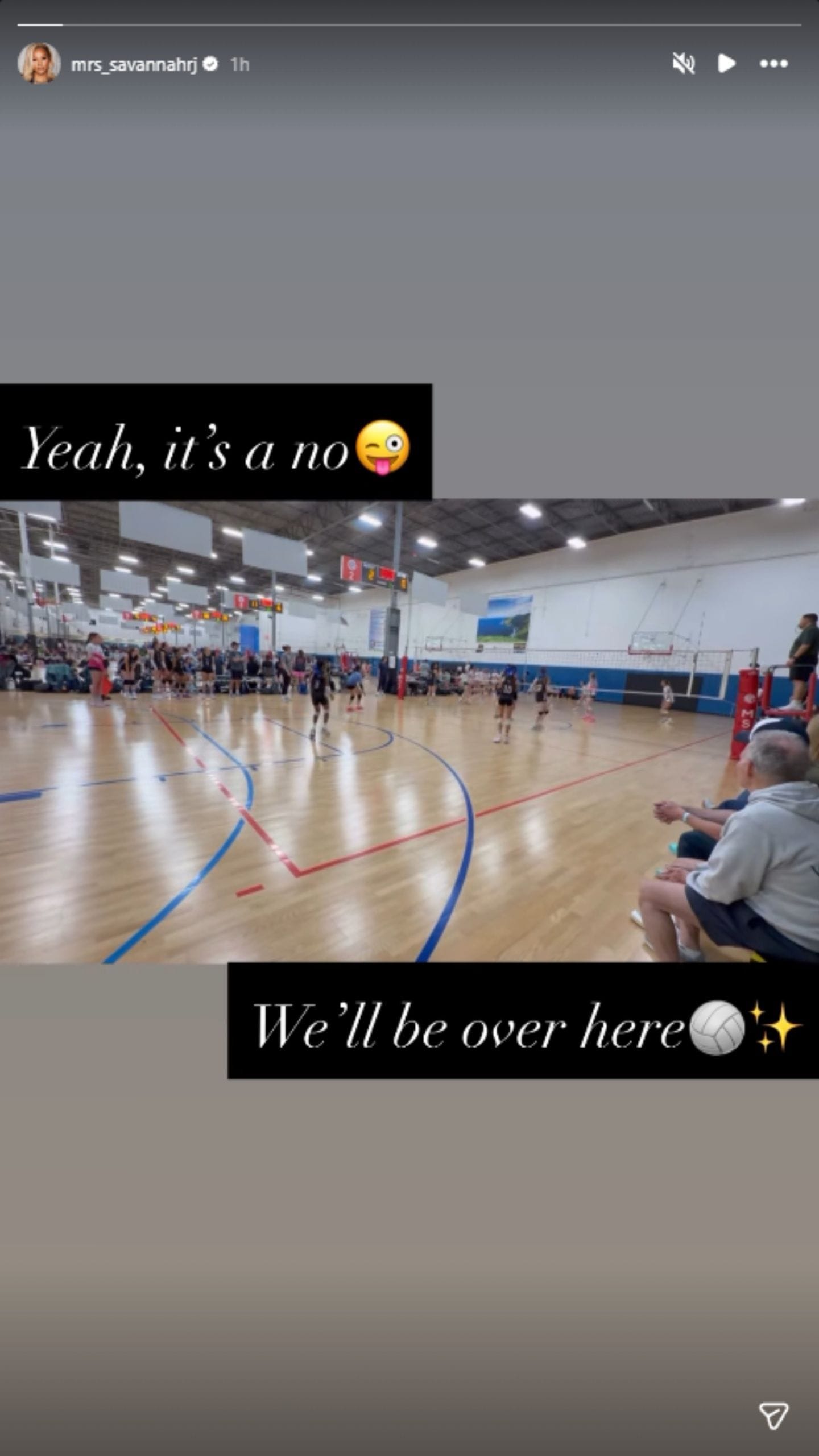 Savannah James shared this on her Instagram stories - (Image via Instagram/@mrs_savannahrj)