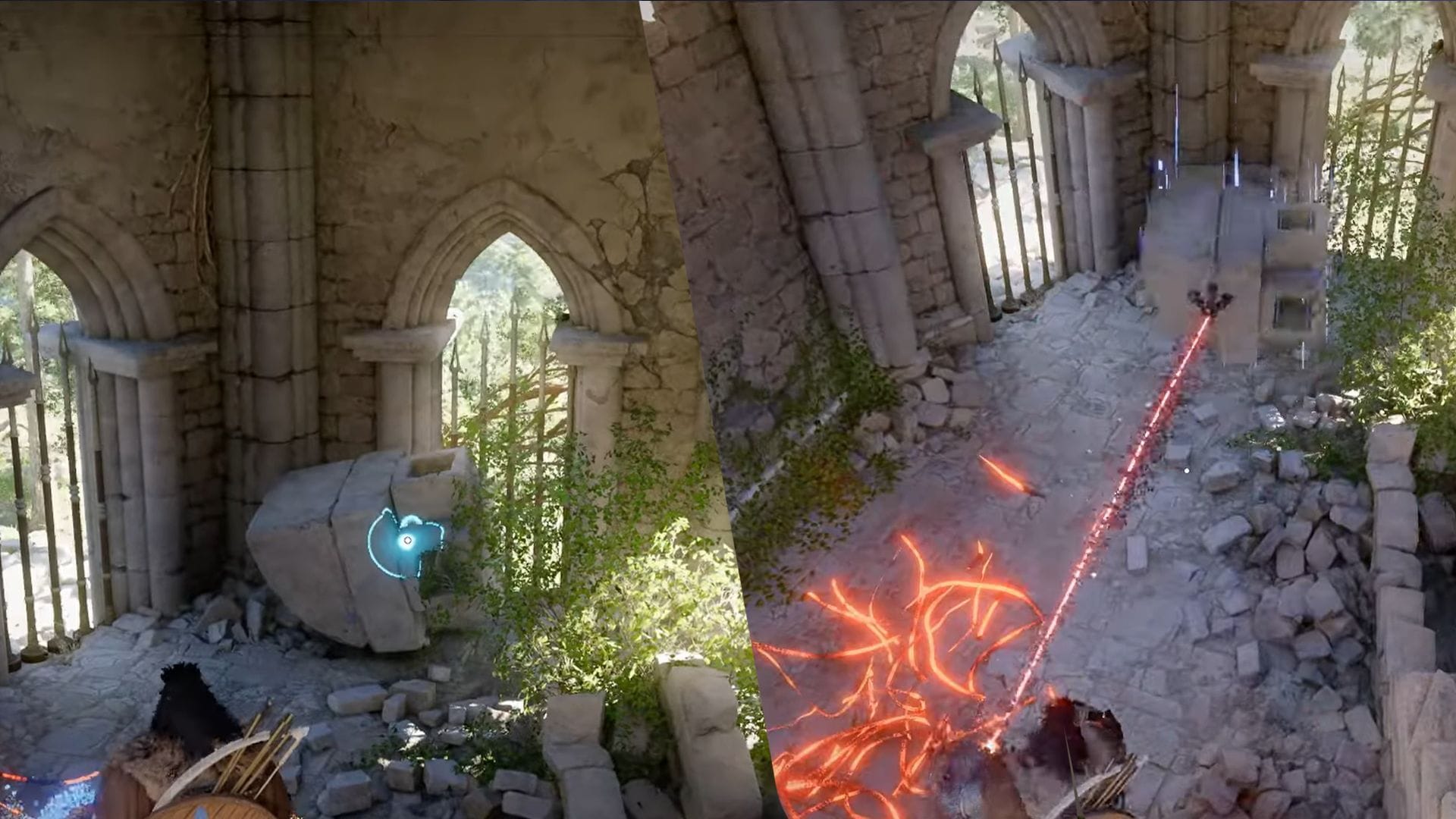 Use Blinding Flash to burn away the thorny vines (Image via Pearl Abyss)