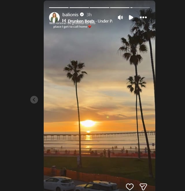 Amanda Balionis' IG story//@balionis