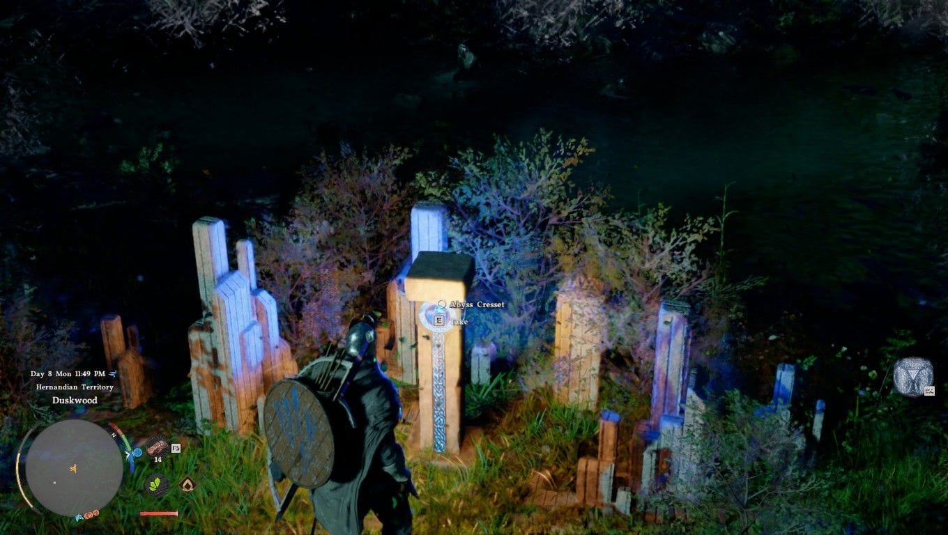 How to complete the Duskwood Waterside Abyss Cresset puzzle in Crimson Desert