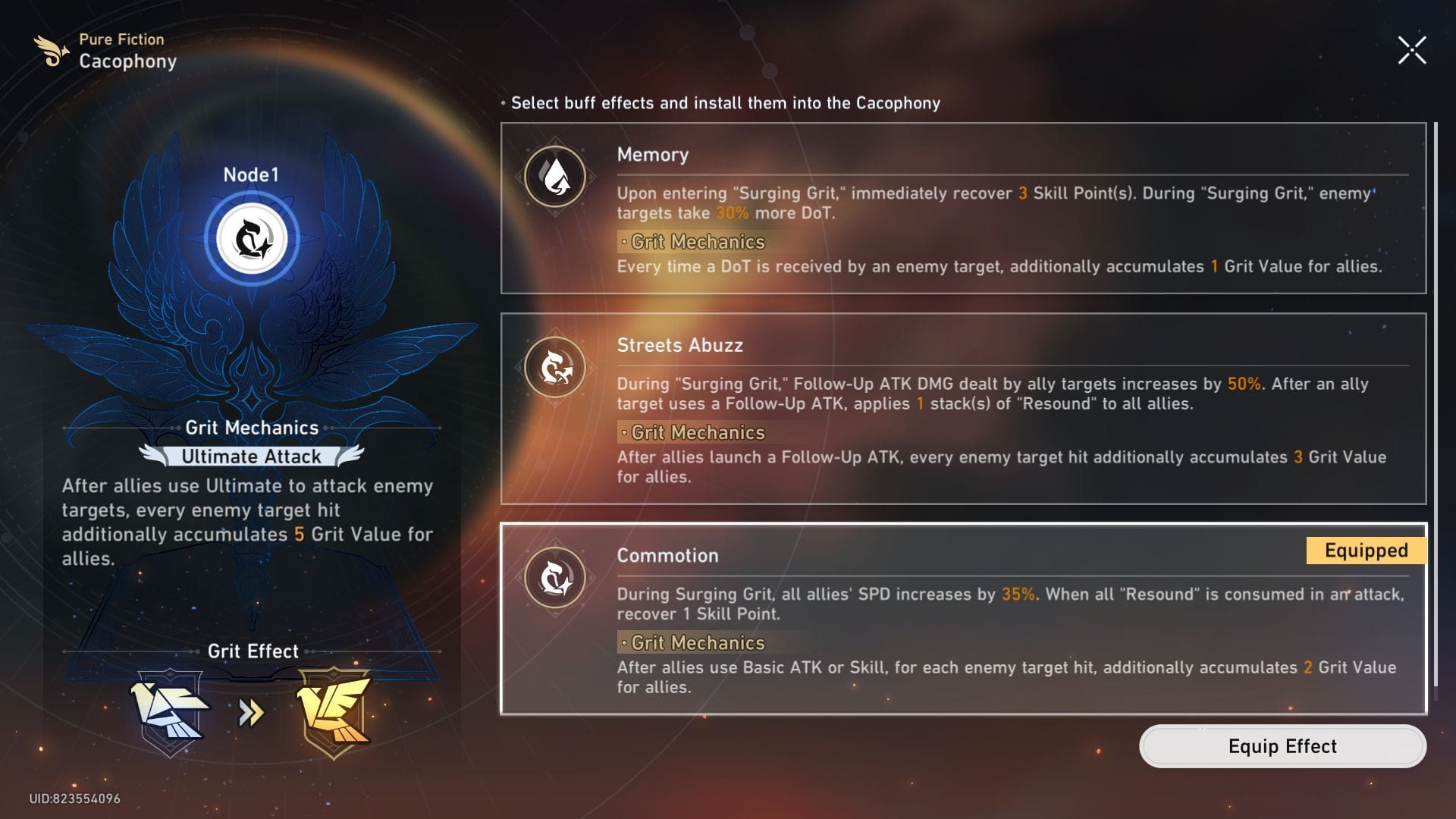 All HSR 4.1 Pure Fiction Node buffs (Image via HoYoverse)