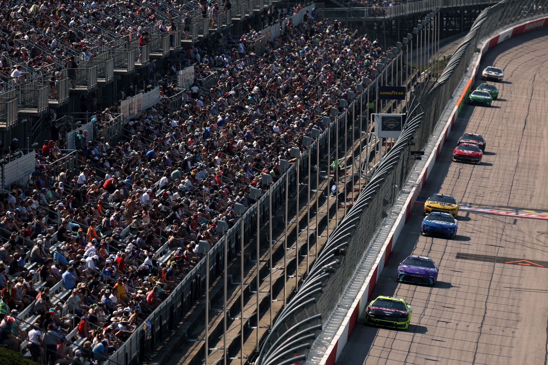 Ryan Blaney (12) and Tyler Reddick (12) - NASCAR Cup Series Goodyear 400. Source: Getty