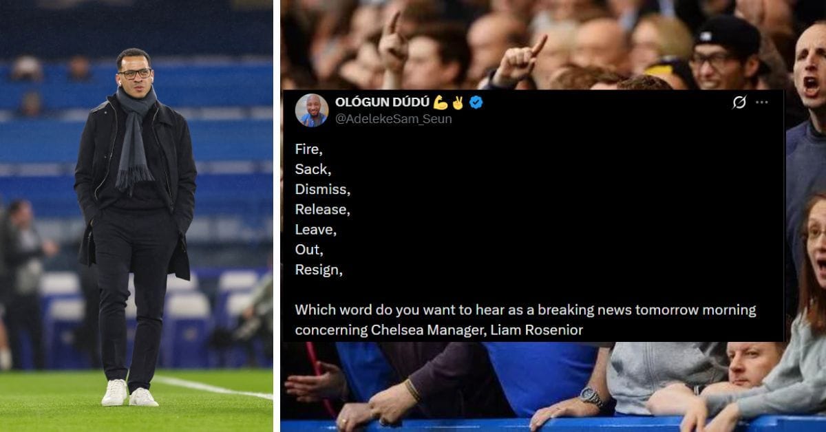 "Should be chased out of London", "Absolutely shameful" - Chelsea fans deliver verdict on Liam Rosenior as PSG knock them out of UEFA Champions League