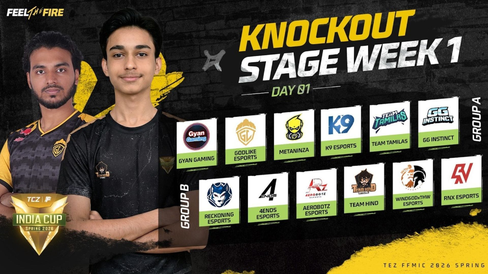 FFMIC 2026 Knockout Week 1 Day 1: Groups, teams, date, and how to watch