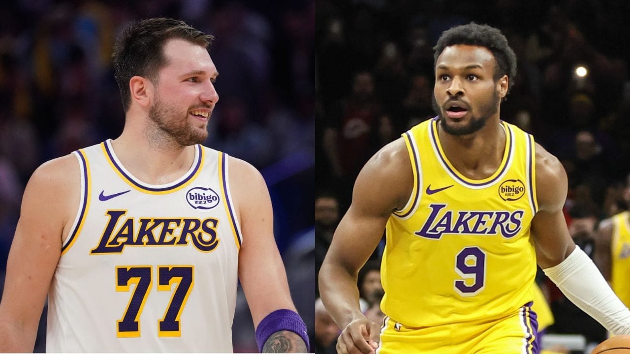 "One of the Most Important Shots": Luka Doncic Hypes Bronny James' Big Moment in Lakers' Win Over Pacers