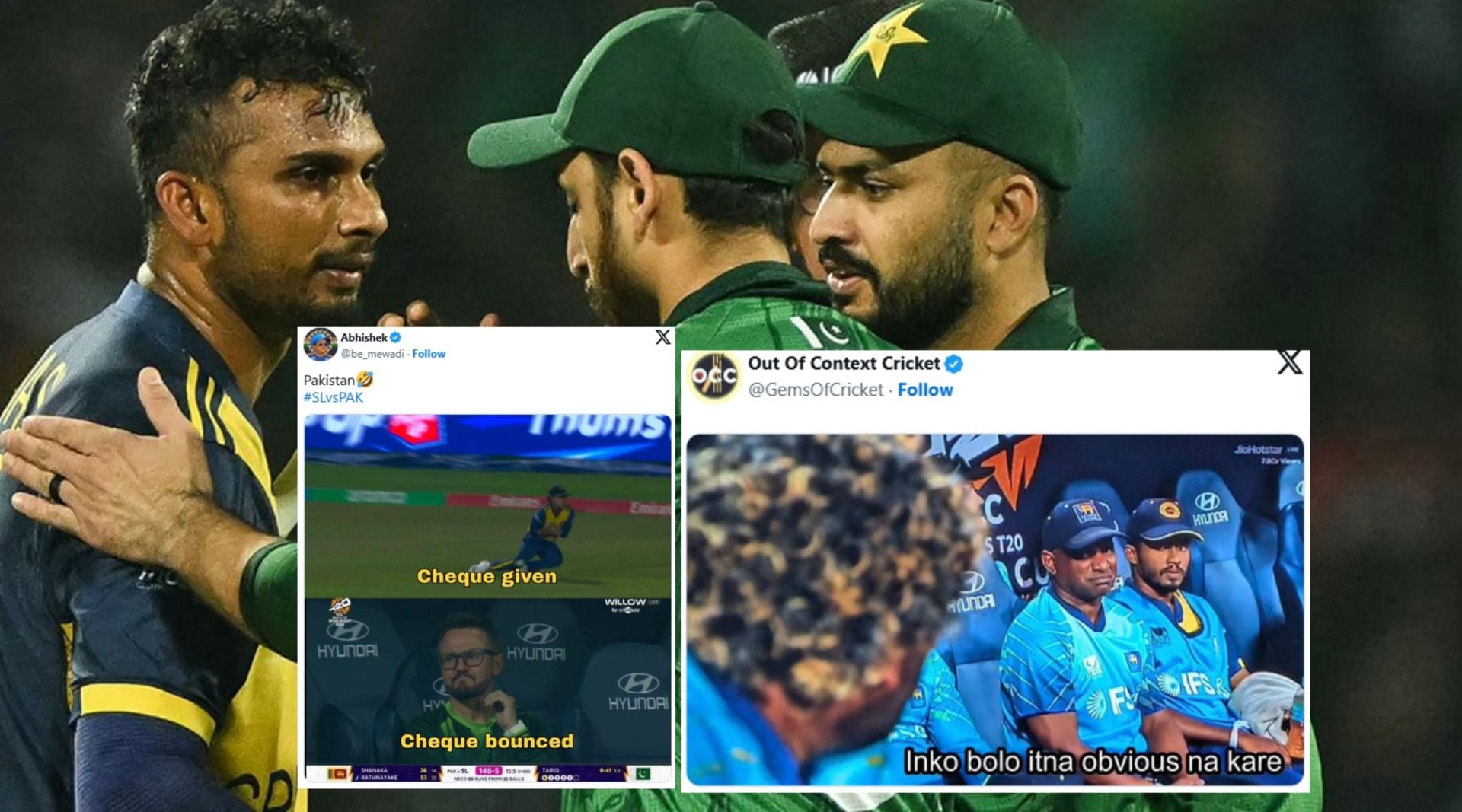“Cheque given, cheque bounced” – Top 10 funny memes as Pakistan gets eliminated from T20 World Cup after narrow win vs Sri Lanka