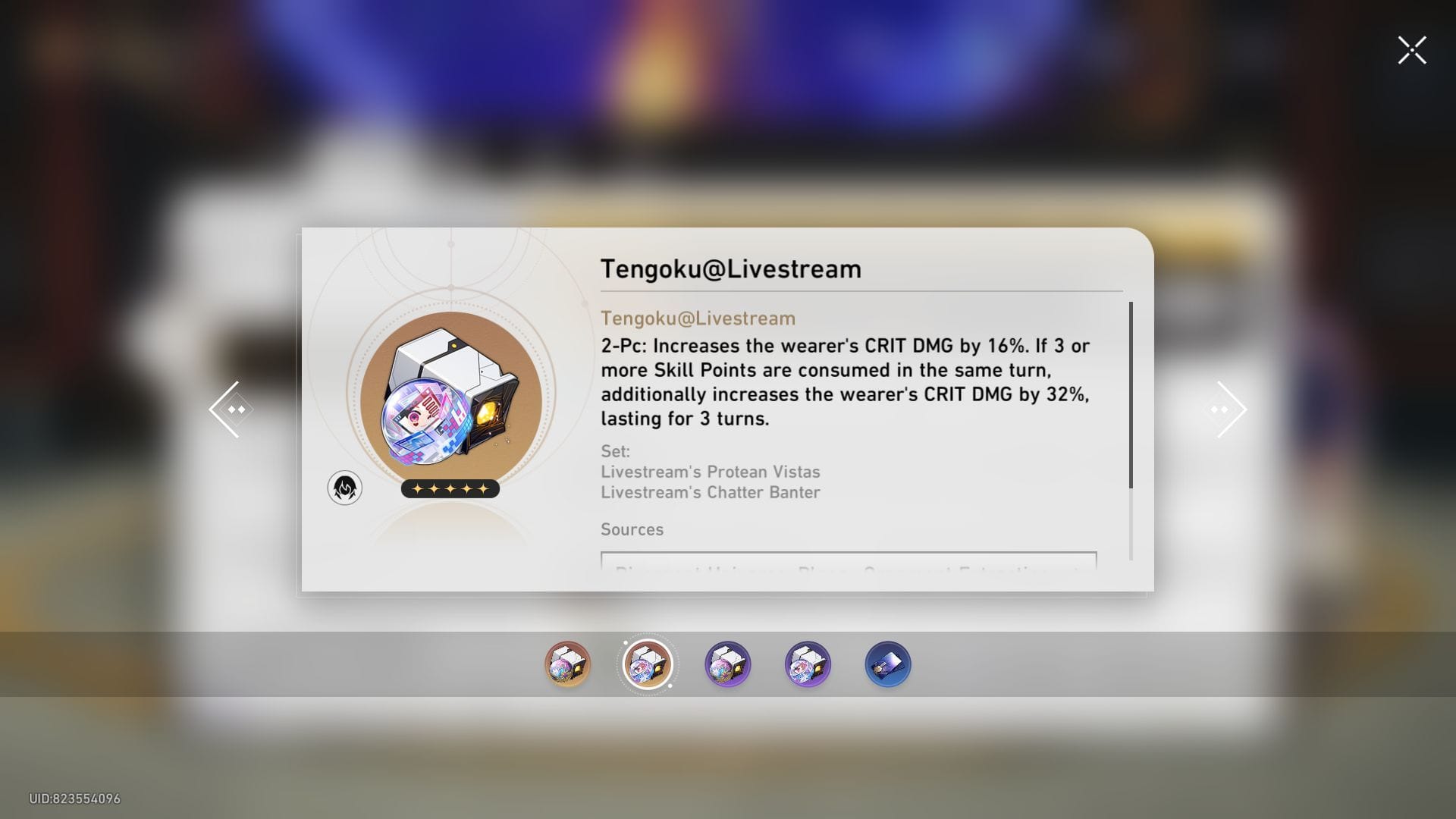 The Tengoku@Livestream set (Image via HoYoverse)