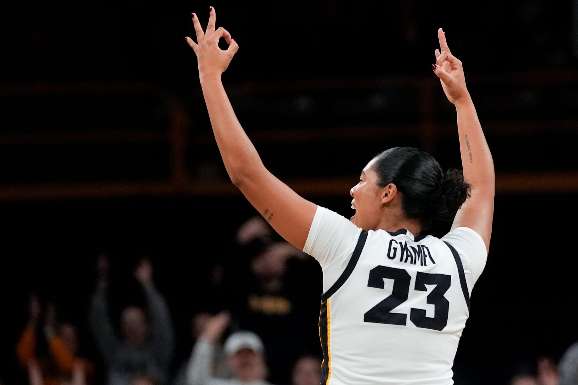 “23 to the rafters”: Caitlin Clark, Kate Martin & Iowa stars lead emotional reactions to Jada Gyamfi’s retirement