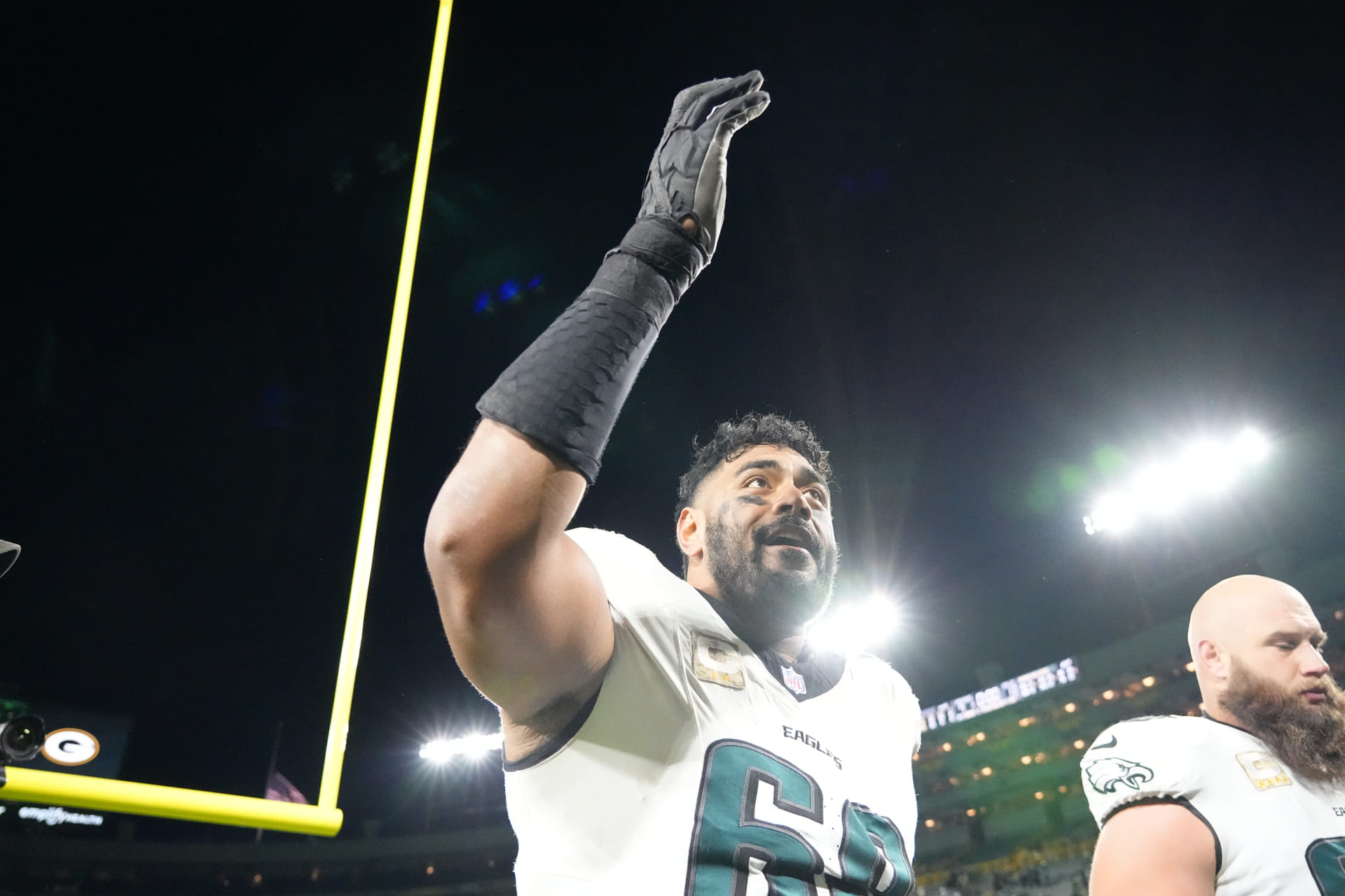 Eagles' Lane Johnson laughs at NFL's decision not to discuss Tush Push ban during owners' meeting 