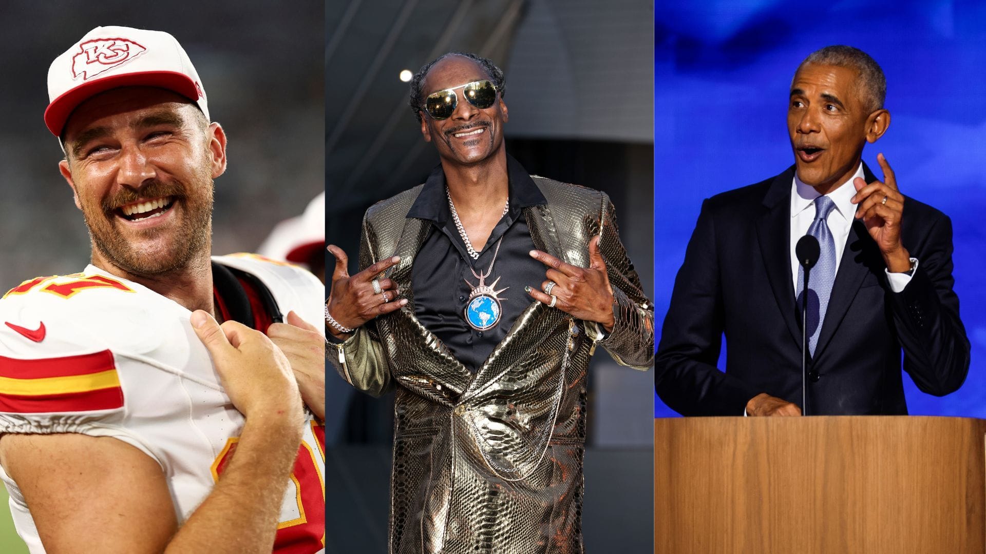 Travis Kelce reveals dream smoke session partner after being featured alongside Snoop Dogg and Barack Obama on Family Feud