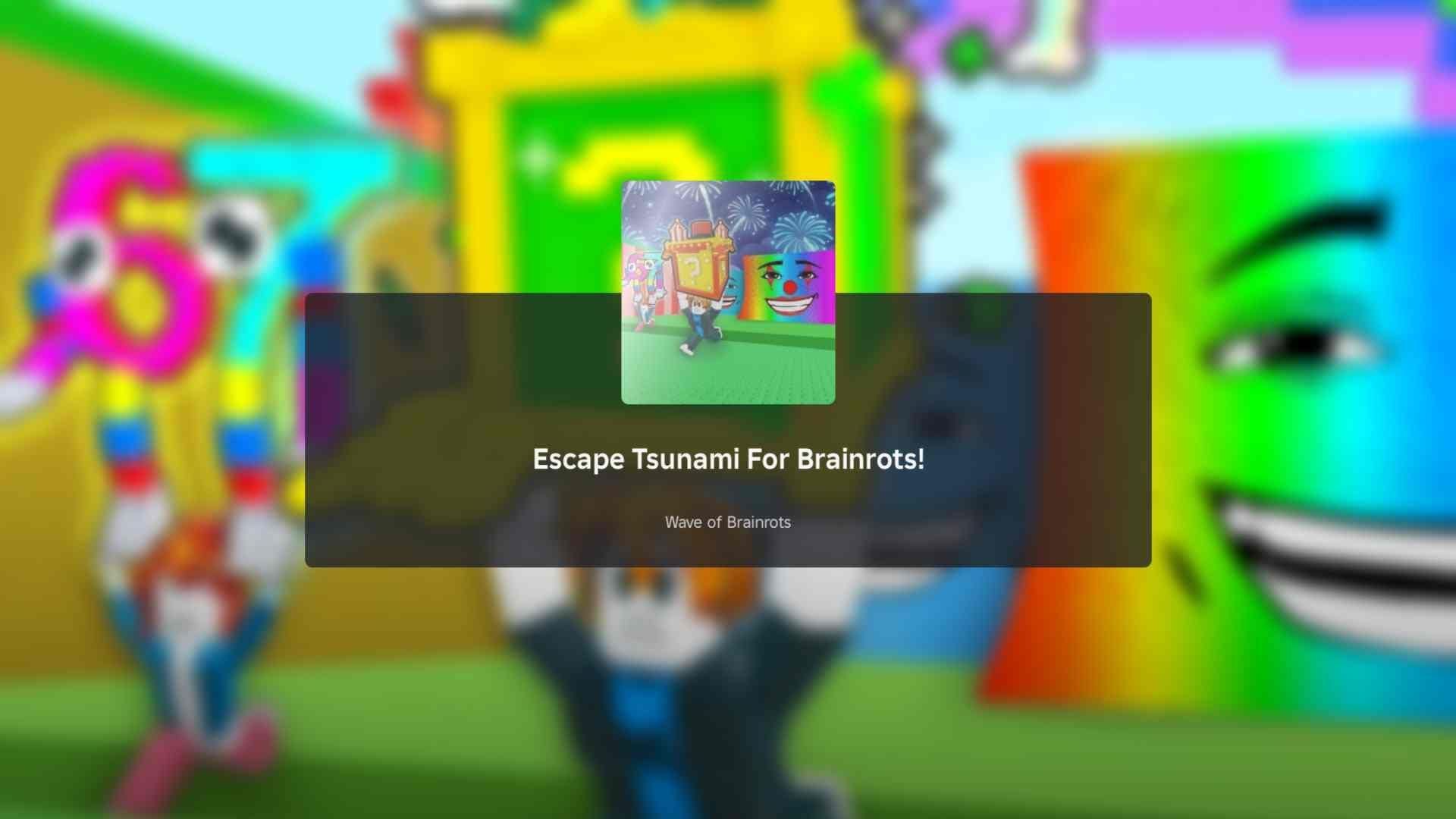 Escape Tsunami for Brainrots Carnival update patch notes