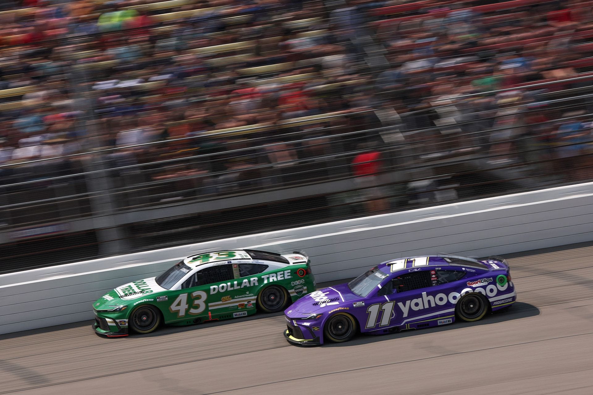 “The f**k”: Denny Hamlin rages at Eric Jones after collision during NASCAR Goodyear 400 at Darlington