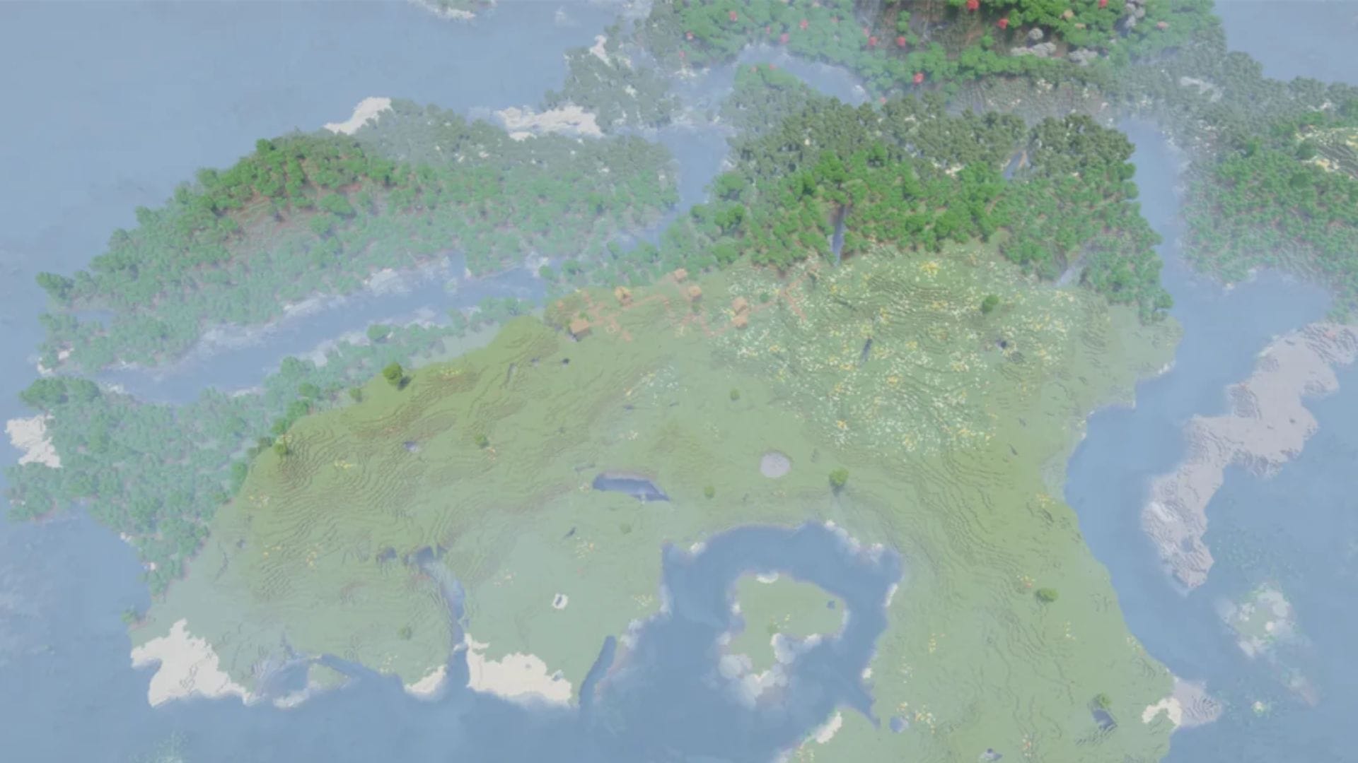This Minecraft seed has a perfect continent for you to explore