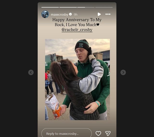 Maxx Crosby's wife Rachel /@maxxcrosby