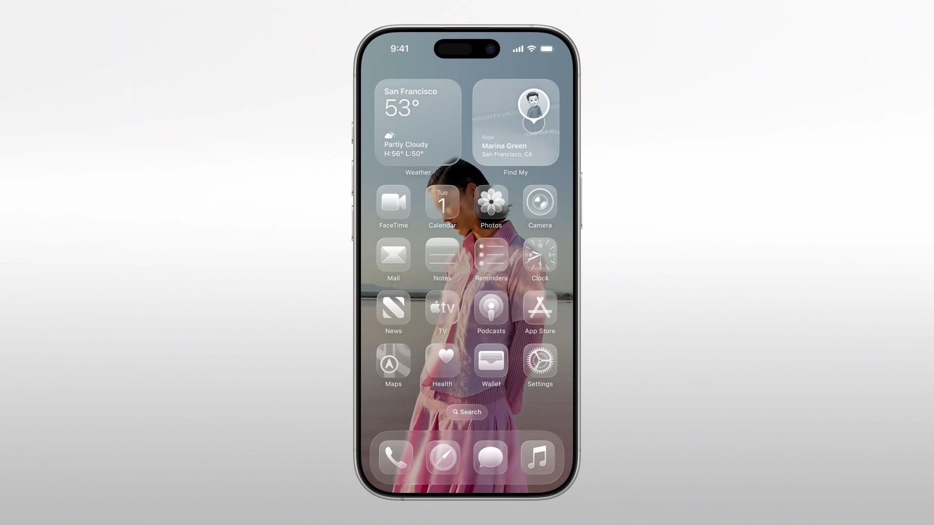 iOS 26's new Liquid Glass UI (Image via Apple)