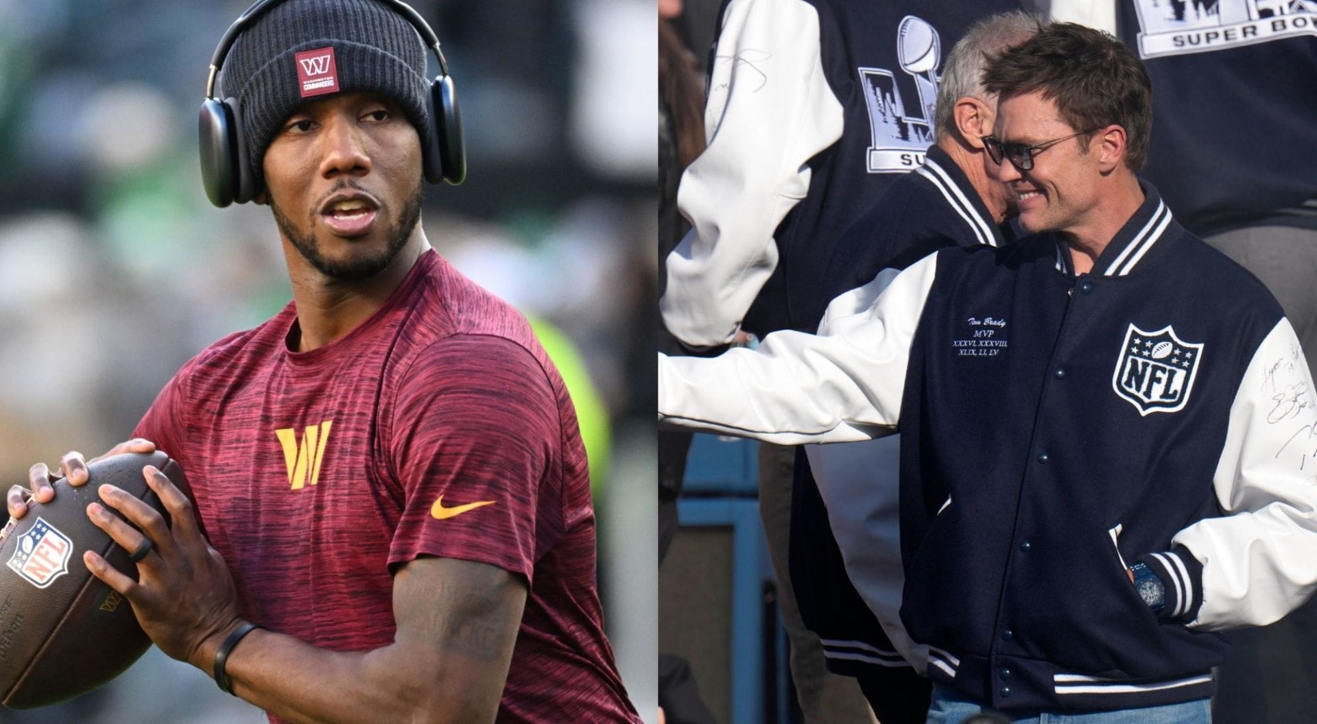 "I’m just happy his mom let him play”: Tom Brady takes subtle jab at Jayden Daniels ahead of flag football game