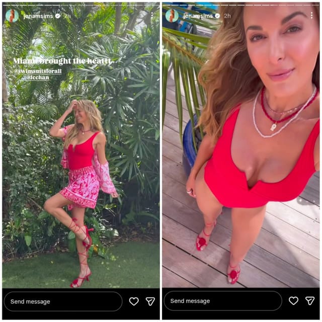 Screenshots taken from Jena Sims's Instagram stories (via @jenamsims)