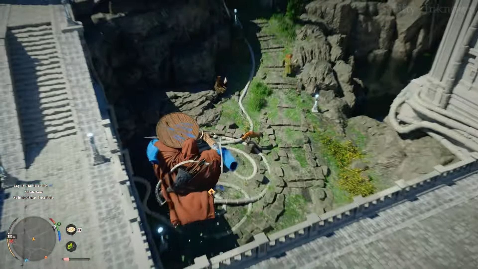 Use Aerial Stab movement tech to reach any vantage point (Image via Pearl Abyss|| YouTube/@swiftyunknown)