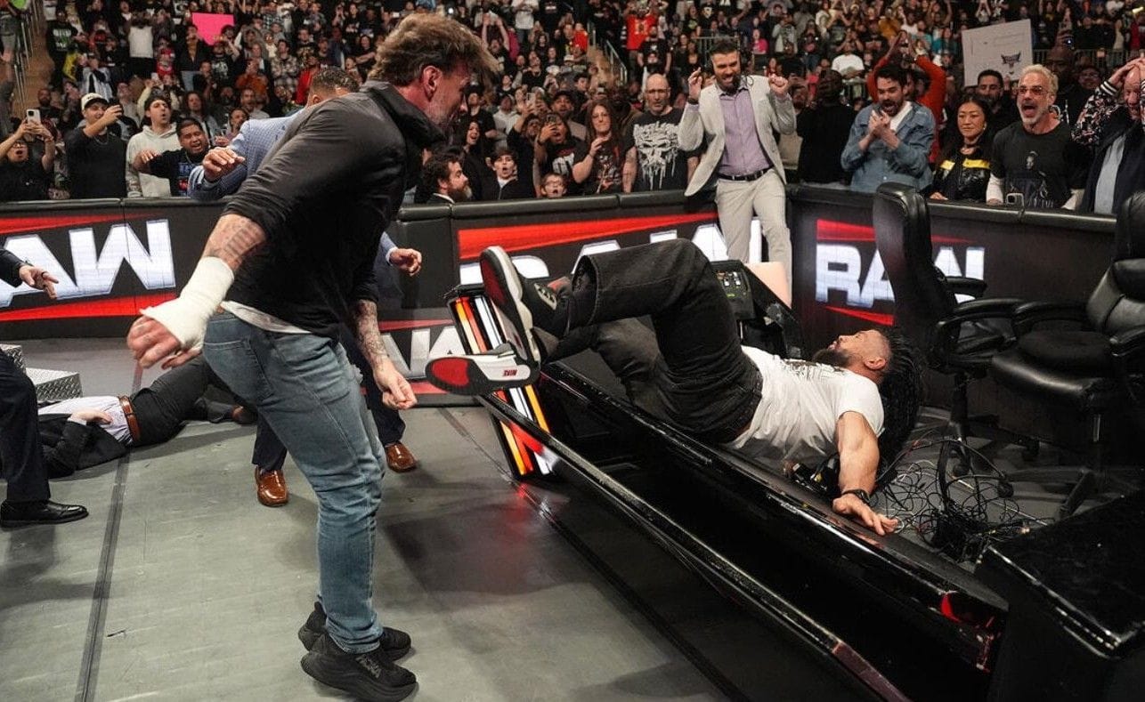 What happened to Roman Reigns immediately after WWE RAW went off the air?