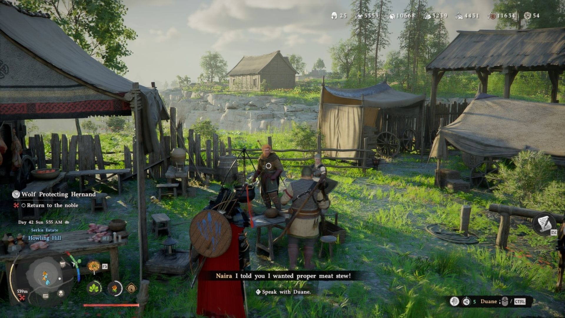 Stand in this exact area and wait until Duane's name pops up (Image via Sportskeeda Gaming || Pearl Abyss)