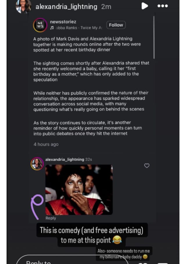 Source: (Via Instagram/ @alexandria_lightning)