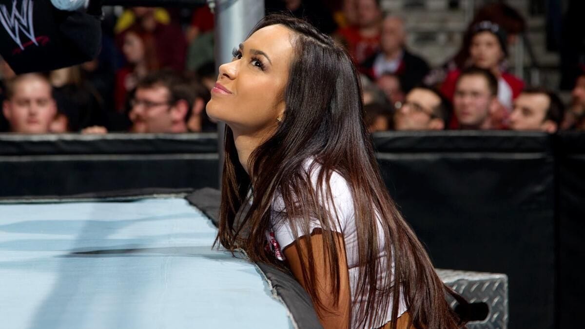 AJ Lee's Mic Cut Off On WWE RAW & She Looked Visibly Upset