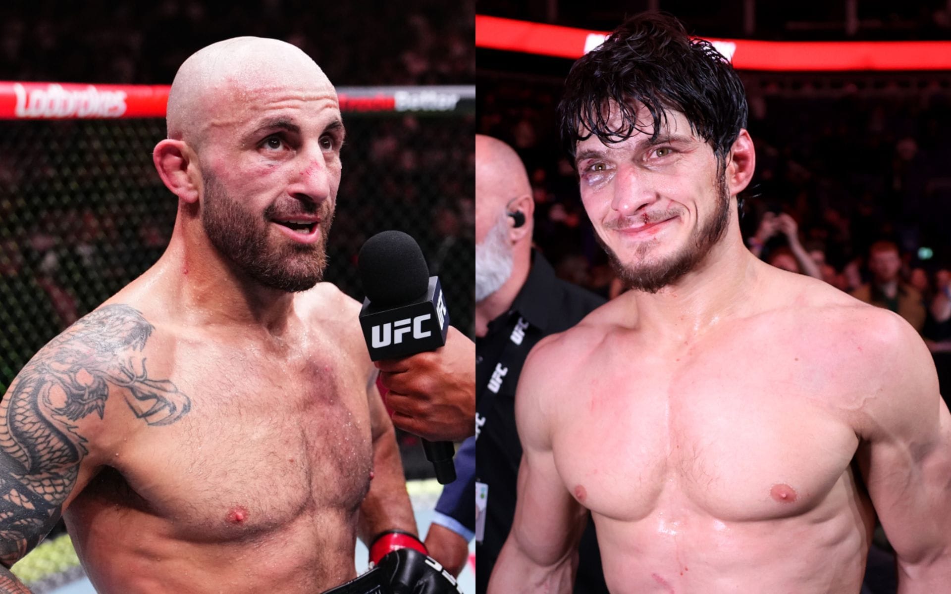 "I guess he's next" - Alexander Volkanovski reacts to Movsar Evloev's win over Lerone Murphy at UFC London 