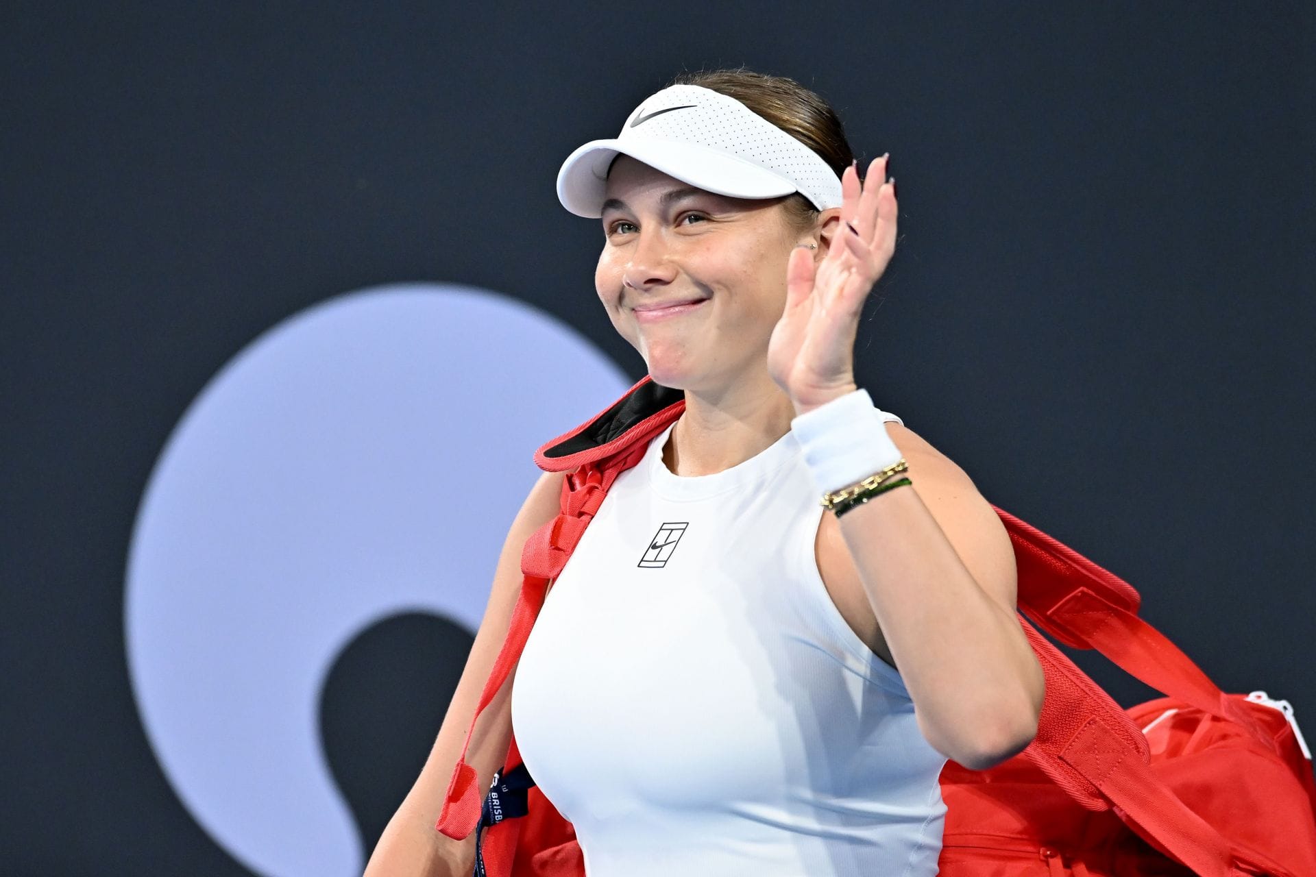 PICTURE: Amanda Anisimova cools off in one-piece suit by the pool in sizzling photoshoot after Indian Wells disappointment