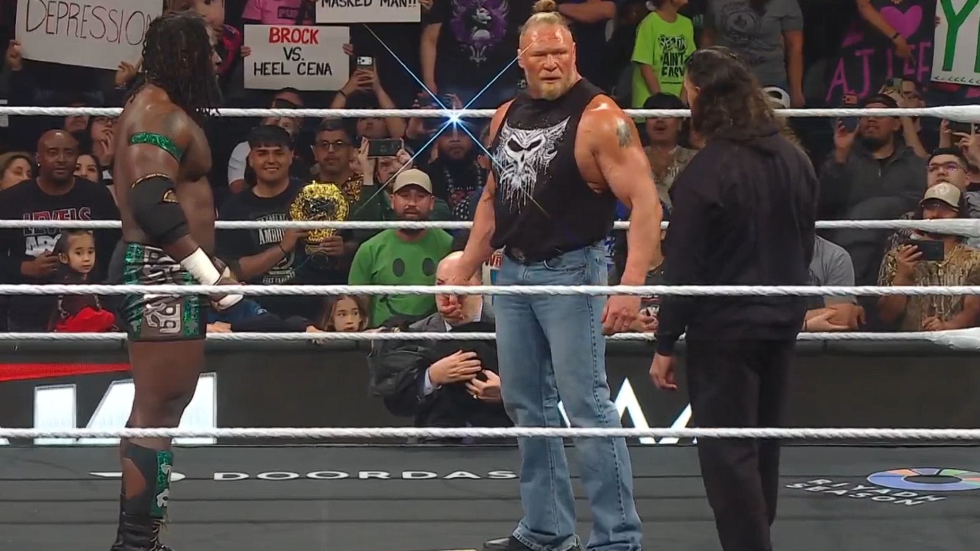 4 reasons Oba Femi saved Seth Rollins by attacking Brock Lesnar on WWE RAW