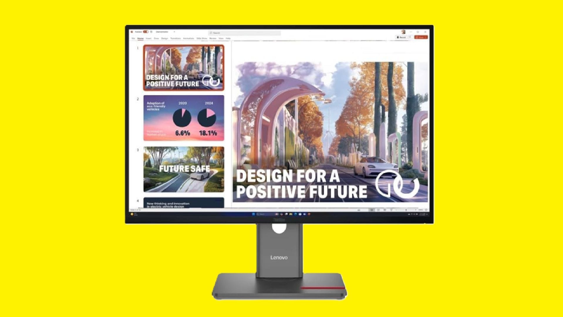 The Lenovo ThinkVision gaming monitor provides impressive performance (Image via Lenovo)