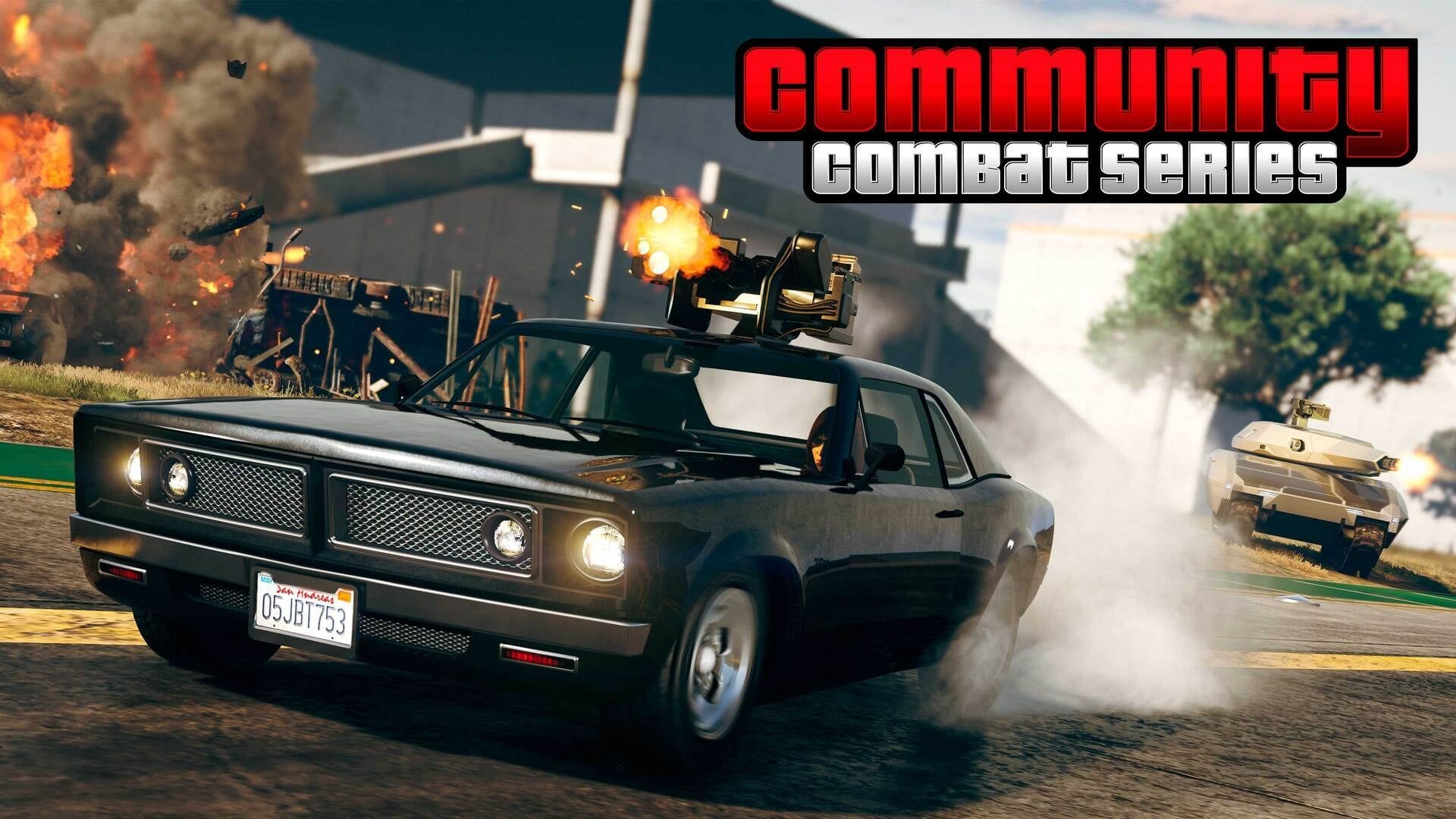 Combat with cars in this job (Image via Rockstar Games)