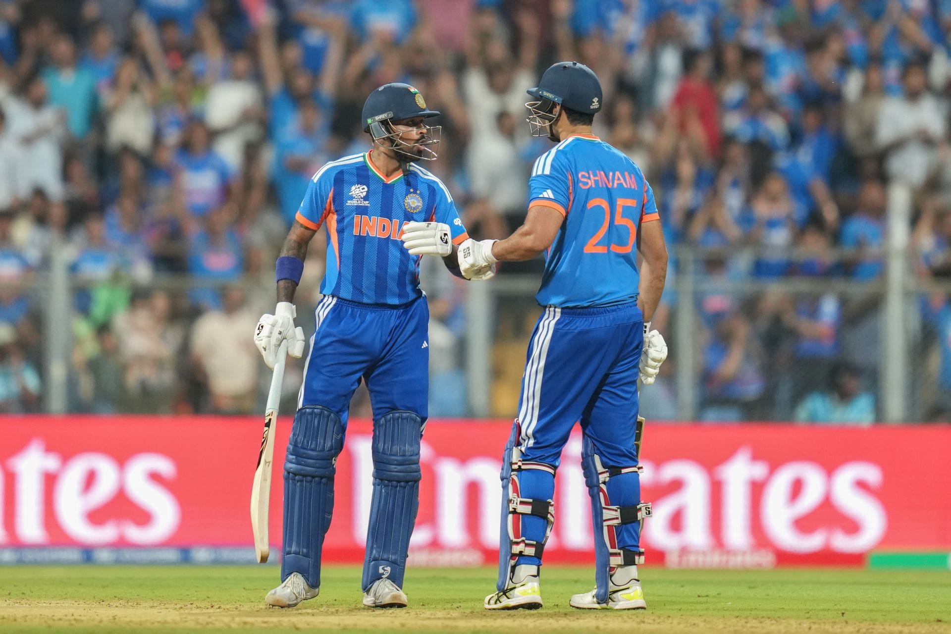 Hardik Pandya’s heartfelt gesture for Shivam Dube after running him out in IND vs ENG T20 World Cup 2026 semifinal [In Picture]