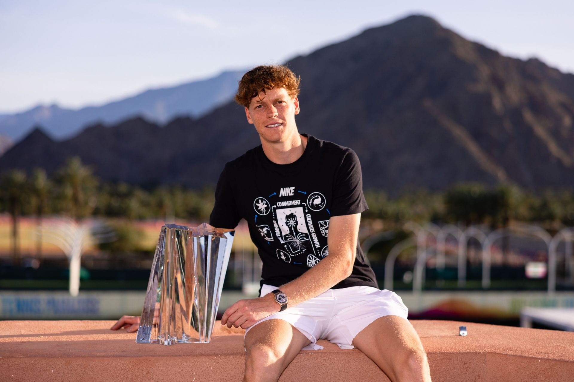 Jannik Sinner at the BNP Paribas Open 2026. (Source: Getty)