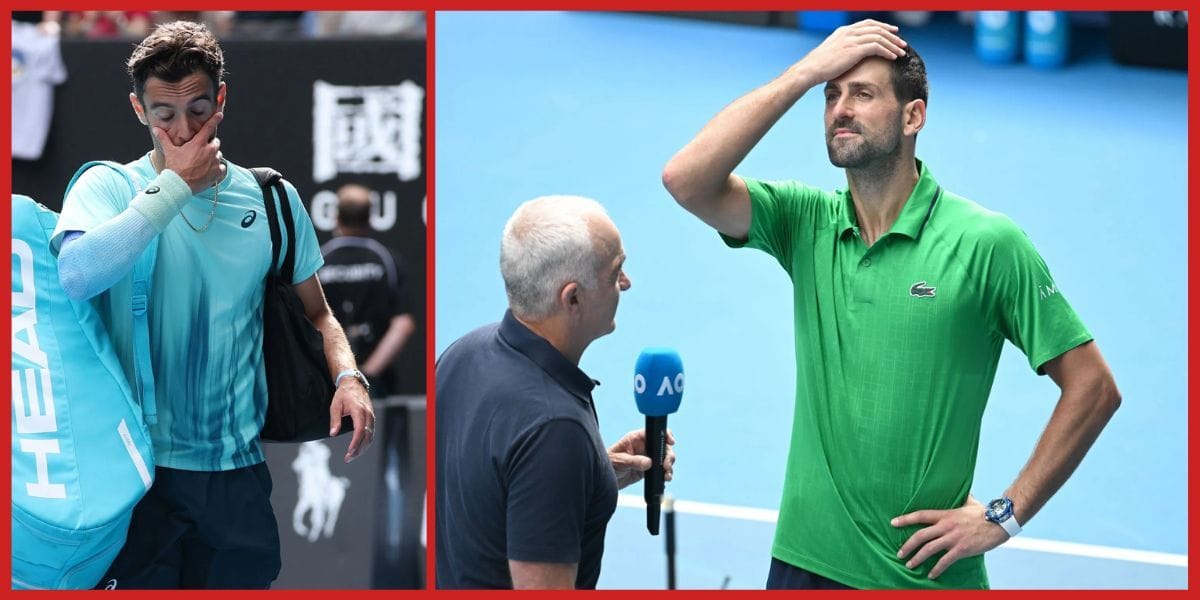 "I cried" - Lorenzo Musetti reveals "heartbreaking" feeling of retiring while leading Novak Djokovic by two sets at Australian Open