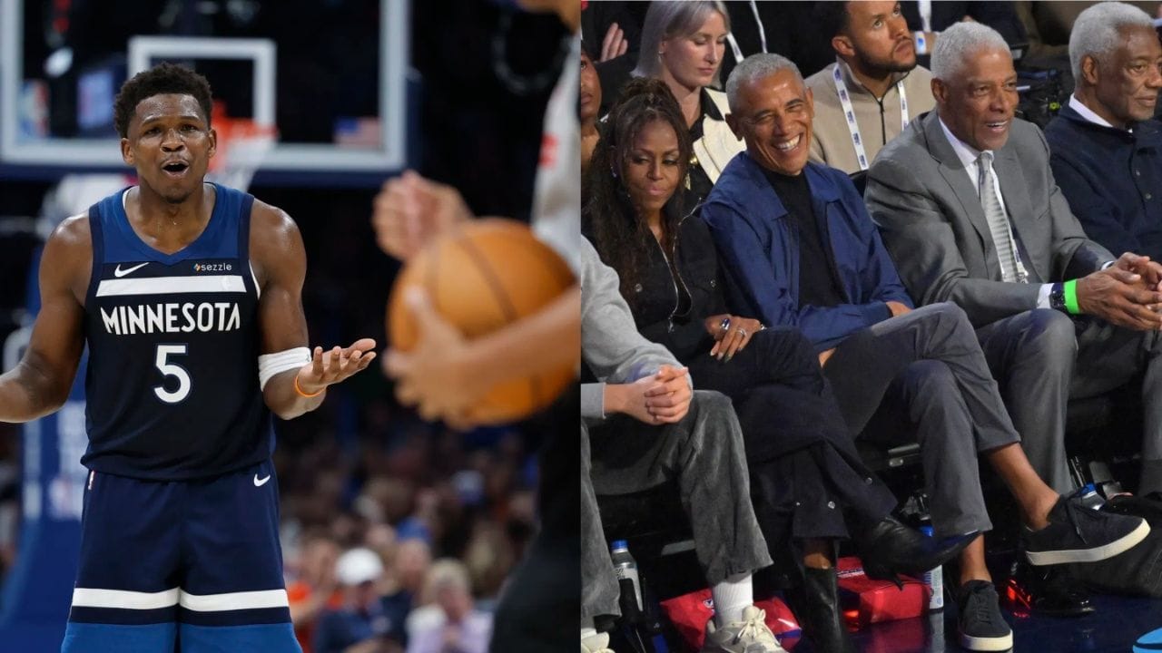 "He is scared to compete against Donald Trump" - NBA Fans Enthralled over Anthony Edwards-Barack Obama Reunion After Viral Olympics Moment